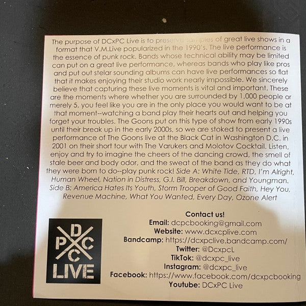 The Goons  – Live At The Black Cat LP