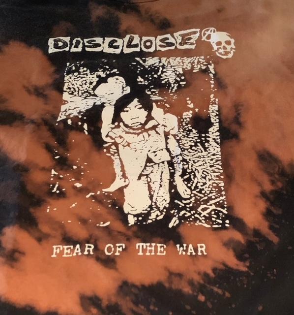 Disclose fear of the war bleached shirt