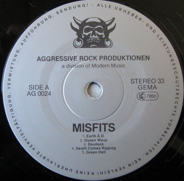 Misfits ‎– Earth A.D. / Wolfsblood-LP